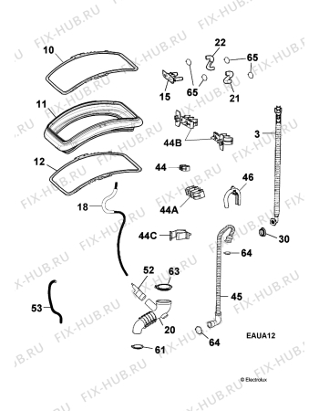 Взрыв-схема стиральной машины Privileg 00514609_21277 - Схема узла Hydraulic System 272